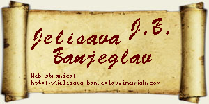 Jelisava Banjeglav vizit kartica